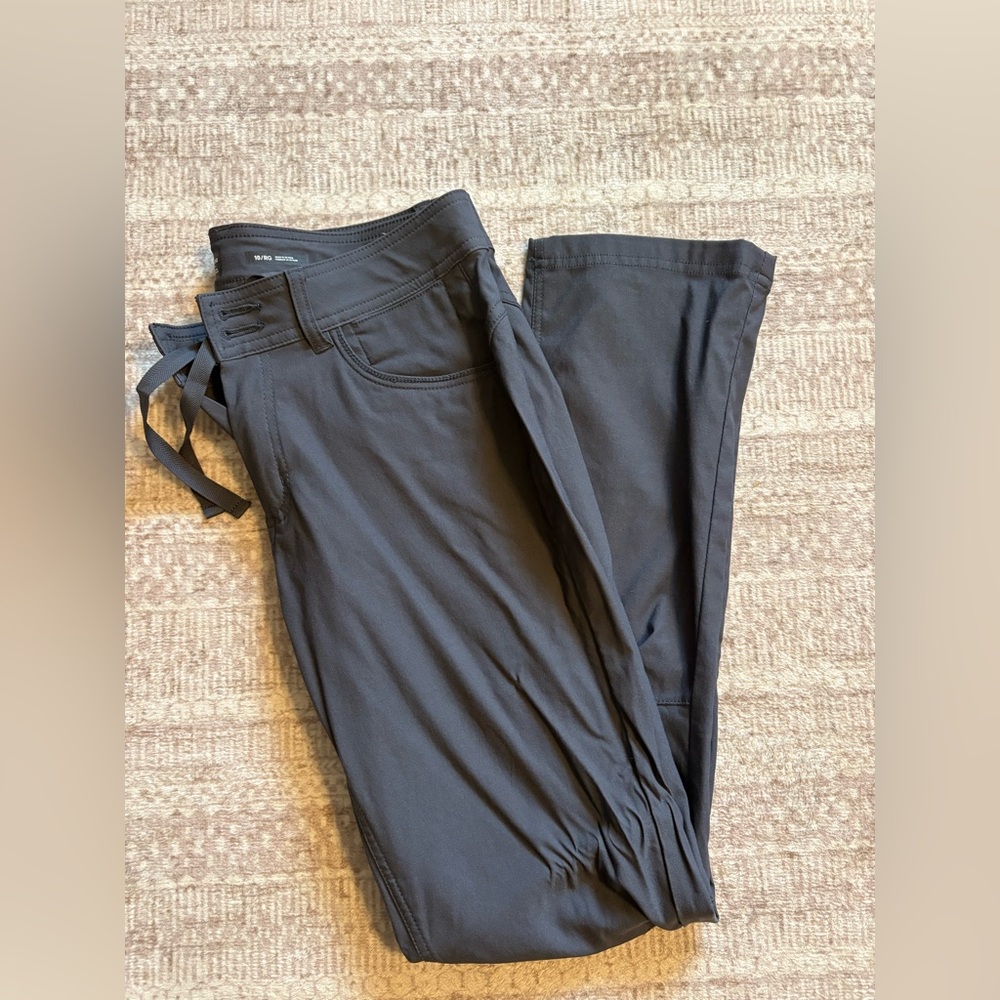 Prana Stretch Zion Halle Charcoal Straight Fit Pants